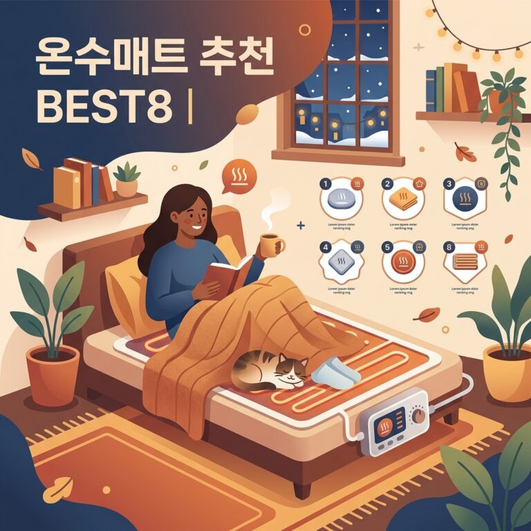 온수매트 추천 BEST8 | 싱글부터 킹까지 순환방식 크기별 비교